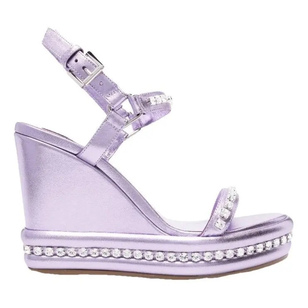 Christian Louboutin Lavender Wedge Sandals